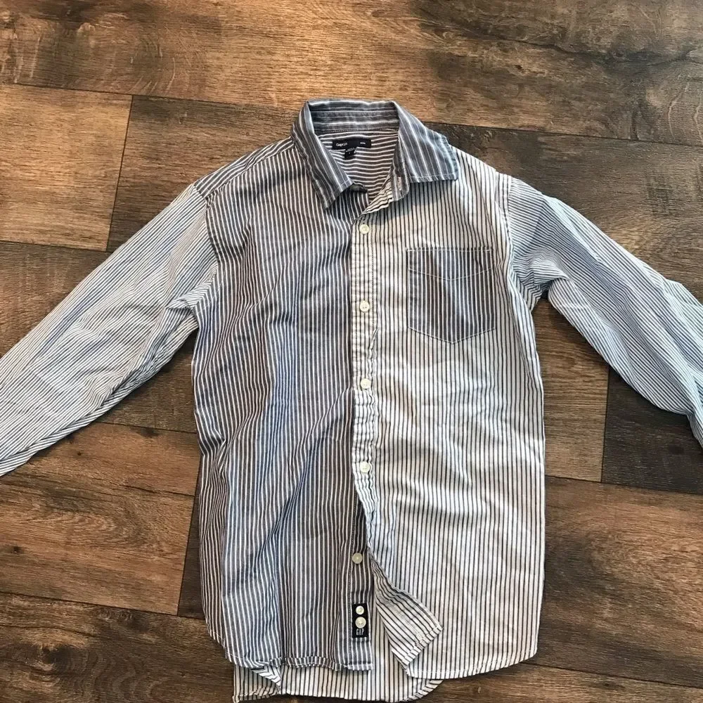 Gap Boys Long Sleeve Blue Dress Shirt Size Large